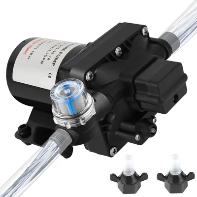 12 V Wasserpumpe, 3,0 GPM, 55 PSI, 7,5 A, selbstansaugend