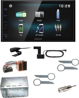 Produktbild von Kenwood DMX-125DAB Bluetooth USB MP3 DAB+ Einbauset für Mercedes ML W163