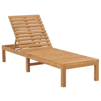 Produktbild von vidaXL Sonnenliegen 2 Stk. Massivholz Teak