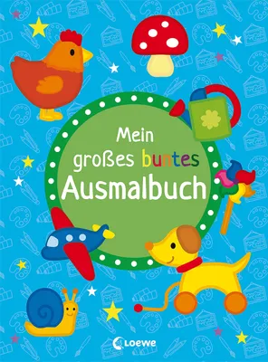 Produktbild von Mein großes buntes Ausmalbuch (Hund)