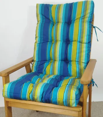 Produktbild von Polster für Gartenstuhl , Schaukelstuhl Sylva , Gr. 120 x 50 cm , Polyacryl Caribe Stripe 404