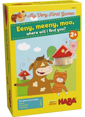 Productafbeelding van HABA 302200 Mijn Eerste Spelletjes – Eeny, Meeny, Moo, Waar vind ik jou? - Bordspel