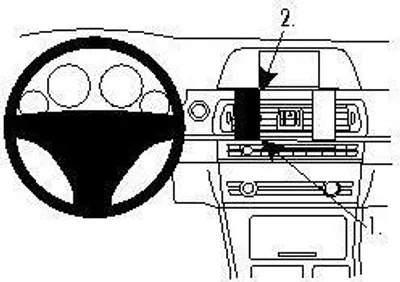 Produktbild von Brodit ProClip Fahrzeughalter 854457 - Mittelbefestigung - BMW 5-series F10, F11 10-17