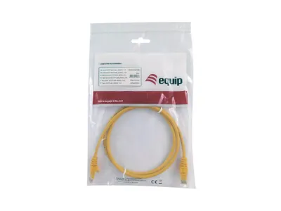 Produktbild von Equip Patchkabel Cat6A U/UTP 2xRJ45 5.00m gelb LSZH Polybeutel