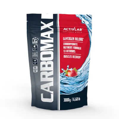 Obrázek produktu pro Activlab Carbomax 3000g, regenerace, sacharidy, vitamíny, minerály - jahoda