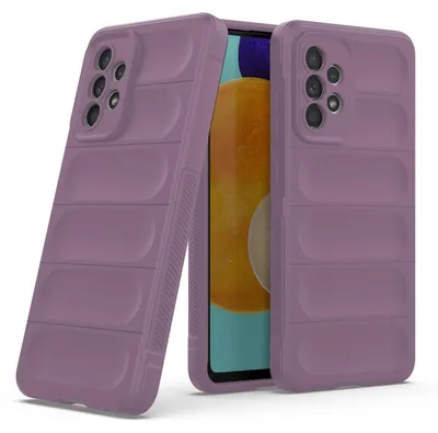 Produktbild von Handy Hülle für Samsung Galaxy A52 / A52 5G / A52s 5G Grip Case Cover Schutzhülle Softgrip Farbe: Violett