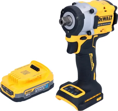 Produktbild von DeWalt DCF 922 N Akku Schlagschrauber 18 V 406 Nm 1/2" Brushless + 1x Powerstack Akku 1,7 Ah - ohne Ladegerät