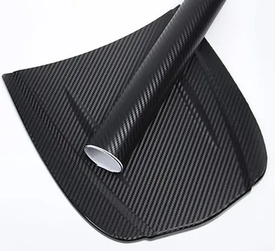 Image de Carbon Fiber Style Wrapping Film 3D Thickened Car Exterior Decorative Protection Wrap Roll Stickers Decal Black 1.52mx60cm