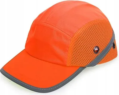 Zdjęcie produktu dla Czapka Ochronna Bumpcap Z Siatką Pomarańczowa