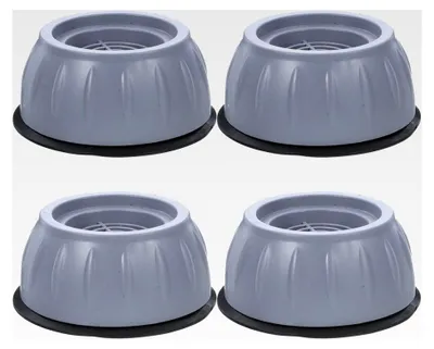 Produktbild von 4 Stück Gummi Anti-Vibrations-Fußpolster für Waschmaschinen und Trockner, rutschfeste Nivellierfüße, schalldämpfende Unterlagen für Haushaltsgeräte