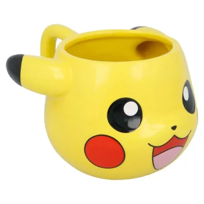 Imagen del producto de Taza Pikachu Pokémon 3D Cerámica 500 mls