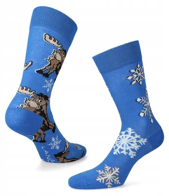 Produktbild von Lancerto Weihnachtssocken Herren mit Rentier-Motiv