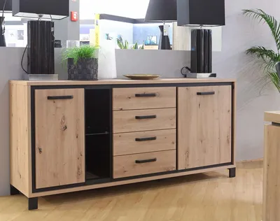 Produktbild von TRONDHEIM Sideboard Artisan Eiche / Schwarz Eiche