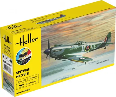 Productafbeelding van Heller STARTER KIT Spitfire 1:72