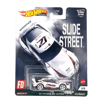 Produktbild von Hot Wheels FPY86-GRJ79 Toyota GR Supra 2020 "GReddy" weiss/rot Maßstab ca. 1:64 Modellauto