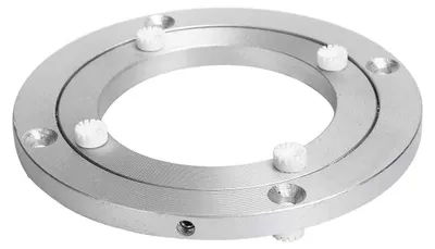 Obrázek produktu pro Bezhlučný otočný stůl Zlepšená redukce hluku Otáčecí mechanismus ze slitiny hliníku Stabilní a protiskluzový otočný stůl pro jídelní stoly (5 palců)