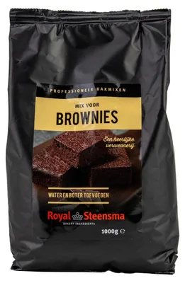Image de Royal Steensma Brownie Mix 1000g – Mélange à pâtisserie pour brownies au chocolat juteux