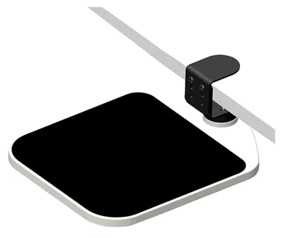 Produktbild von Ergonomische Armlehnenstütze mit Handgelenkauflage, 360° drehbar und verstellbar für Schreibtisch