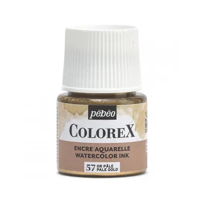 Zdjęcie produktu dla Pebeo Colorex Aquarelltinte, 45 ml, Blassgold