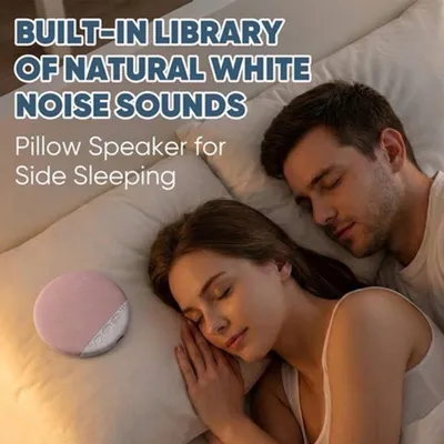 Produktbild von Kussenlautsprecher – Drahtloser Mini-Lautsprecher für den Schlaf – Bluetooth 5.4 – Rosa