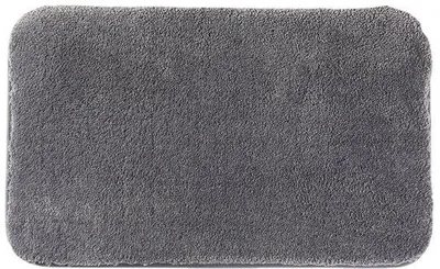 Obrázok produktu pre Sivá mikrovláknová rohož, extra hrubá (2 cm), vysoko absorpčná, protišmyková, 40 x 60 cm
