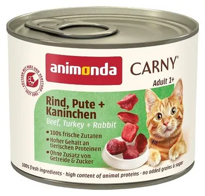 Immagine prodotto di Animonda Carny Adult manzo, tacchino e coniglio 200gx6