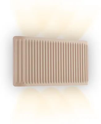 Obrázek produktu pro Briloner, bezdrátová nástěnná lampa, stmívatelná, 17,5x9x4,5 cm, obdélníkový tvar, 1W, 150lm, 2700K (teplá bílá), dotykové ovládání, barva: béžová. Vhodné pro obývací pokoj, ložnici, chodbu