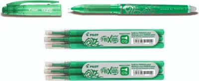 Produktbild von Pilot Frixion Point 0.5 Tintenroller grün + 6 Ersatzminen