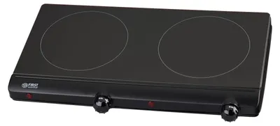 Immagine prodotto di TZS First Austria - Piastra di cottura doppia a infrarossi da 2500 W - VetroVetroceramica - Regolazione continua del termostato, protezione dal surriscaldamento - Comandi manuali