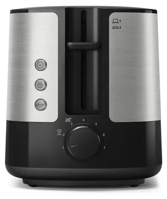 Obrázok produktu pre Philips Viva Collection HD2635/90, 2 krajcov, Čierna, Titán, Kov, 950 W, 230 V, 50-60 Hz