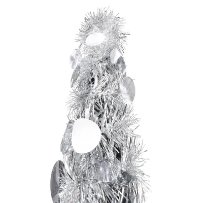 Obrázok produktu pre The Living Store Umelý vianočný stromček Pop-Up Silver 150 cm PET