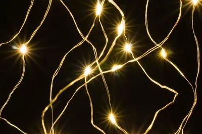 Obrázek produktu pro Vánoční dekorativní osvětlení, drátky, 100 LED, teple bílé