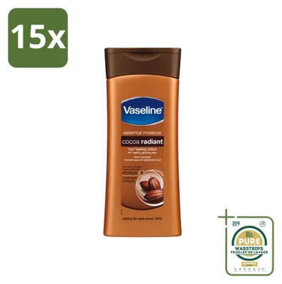 Produktbild von 15 x Vaseline Cocoa Bodylotion - 400 ml - Vorratspackung - 15 Stücke