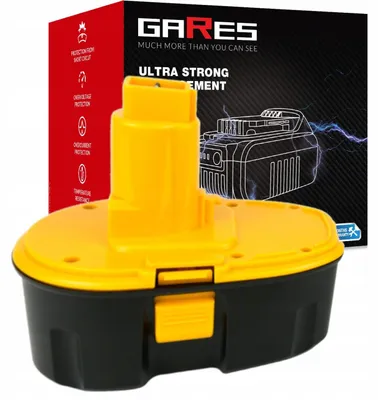 Obrázek produktu pro GARES Akumulátor Baterie pro Dewalt DC759KB DC988VA DW988 DW056N | 18 V 3Ah | Zesílená série High-Performance | Vysoký výkon |