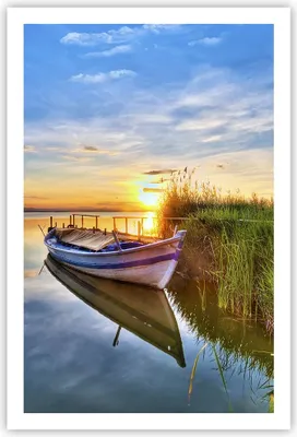 Produktbild von Poster - Poster ohne Rahmen - See Boot Wasser - 61x91,5 cm - Wand Bild - Wanddeko - Wandbilder - Kunstposter - Wandposter - Bilder - Kunstdruck - Wanddekoration - Wandbild - P2XPA61x91-3950