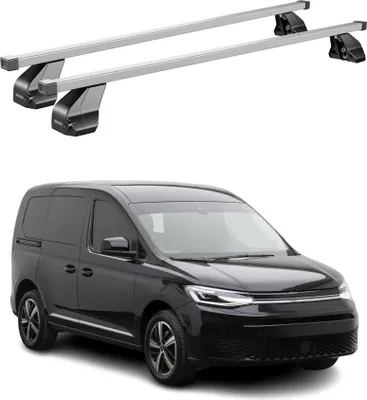 Produktbild von Menabo Dachträger Grundtäger für VW Caddy 2020-2025 75kg Stahl Silber 2 tlg
