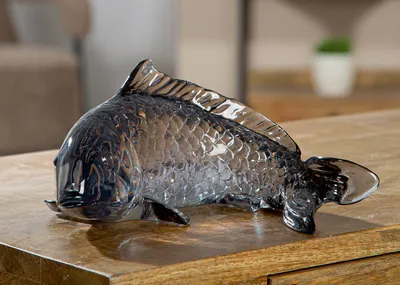 Obrázek produktu pro Gilde figurka, nástěnný objekt, ryba, gris, akryl, šedá,Polyuretan2, d. 13 cm, š. 20 cm, v. 11 cm výška: 11.00 cm šířka: 20.00 cm hloubka: 13.00 cm 59649