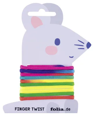 Obrázok produktu pre folia 33177 folia Fadenschnur "FingerTwist", 160 cm, regenbogenfarben