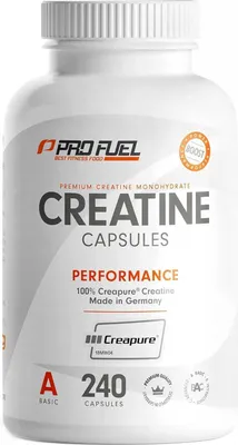 Produktbild von ProFuel Creatine Creapure® | 240 Kapseln | 100% Creapure® Creatin | 850 mg Creapure® pro Kapsel | vegan