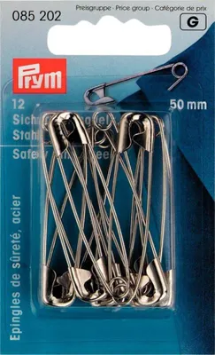 Produktbild von Prym 10852020, Sicherheitsstift, Stahl, Sortiert, 12 Stück(e), Silber