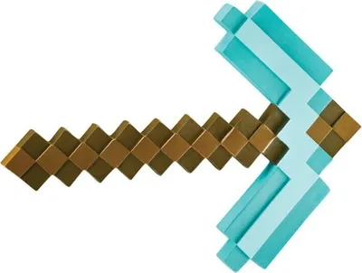 Zdjęcie produktu dla Disguise Minecraft Diamond Pickaxe, Dziecko, Każda płeć, 4 lat(a), Minecraft, Plastik, Niebieski, Brązowy