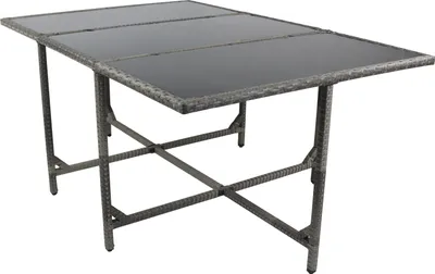 Produktbild von VCM Gartentisch | Tisch aus Rattan | Maße ca. H. 74 x B. 170 x T. 110 cm | Gartentisch | Gartenmöbel – Raloso 170x110