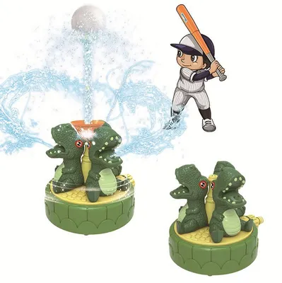 Produktbild von Wasserspielzeug Kinder Dinosaurier Sprinkler, Rasensprenger Garten, Outdoor Sommer Spielzeug, mit Schlauchanschluss, Spaß für Kinder draußen