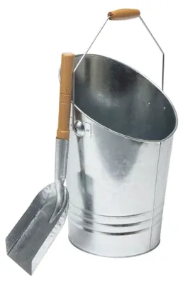 Immagine prodotto di Secchio + secchio per cenere 7 litri in metallo per caminetto - Werkapro.