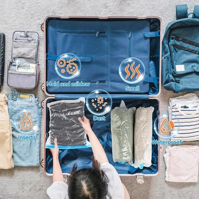 Set von 12 Vakuumbeuteln für Kleidung