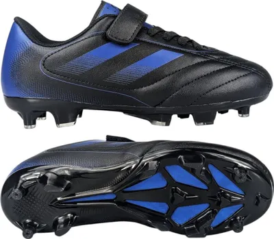 Produktbild von Jungen Nocken Kunstleder Schnürung Sportschuhe Fußballschuhe Narize Schwarz Gr.36