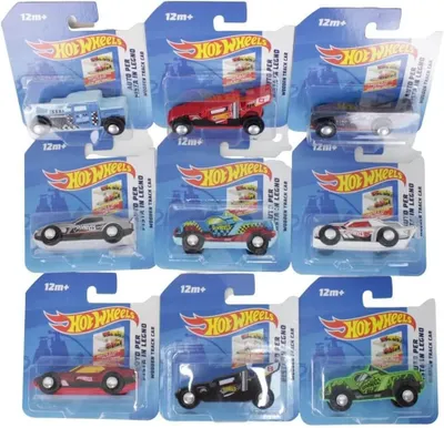 Produktbild von BEMIRO Hot Wheels Autos aus Holz - 5er Set