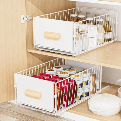 Teleskopschublade 24x40x17 cm, ausziehbar, Küchenorganizer, ohne Bohren
