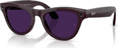 Produktbild von Ray-ban Skyler Meta Gen 2 Photochrome Sonnenbrille Schwarz Transitions Amethyst/CAT1-3 / 52 Herren,Damen Schwarz Transitions Amethyst/CAT1-3
