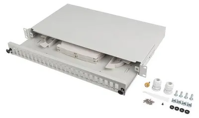 Immagine prodotto di Lanberg FOP1-24SD-LQS Lanberg 19" 1U FIBER PATCH PANEL 24XSC DUPLEX / 24XLC QUAD G